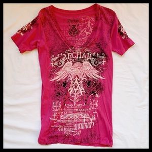 archaic hot pink tee